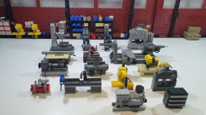 40 минут строю  станки из  LEGO для завода . лего инструкция