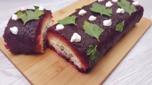 Делюсь НОВЫМ рецептом «Селедка под шубой»!!Всеми Любимый САЛАТ/Селедка под шубой рулетом/