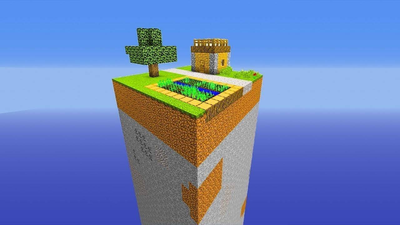 Выживание НУБИКА на чанке в майнкрафте смотреть онлайн