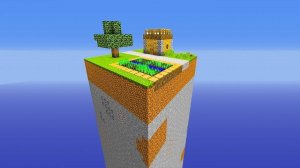 Выживание НУБИКА на чанке в майнкрафте