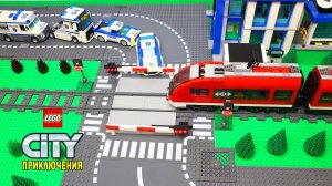 Полицейская Lego машина. Мультики про машинки
