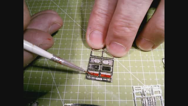 Покраска светотехники из наборов фототравления производства мастерской Ателье Etch Models