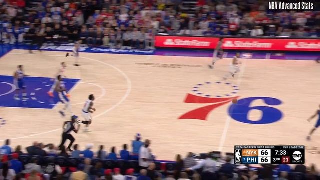 Tyrese Maxey Highlights - 2024 NBA Playoffs - Game 3 vs. Knicks - April 25, 2024 смотреть онлайн