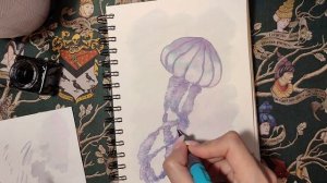 Что рисовать распадающимися чернилами || Их поведение на разной бумаге || Выкраски + Speedpaint