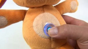 Tiny Love MagIQ Orange Puppy Dog Magic Belly Button Stuffed Plush Toy