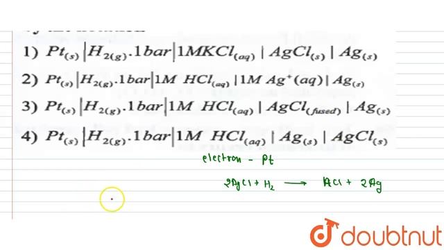 The chemical reaction `2AgCl_(\"(fused)\")+H_(2(g))rarr2HCl_((aq))n смотреть онлайн