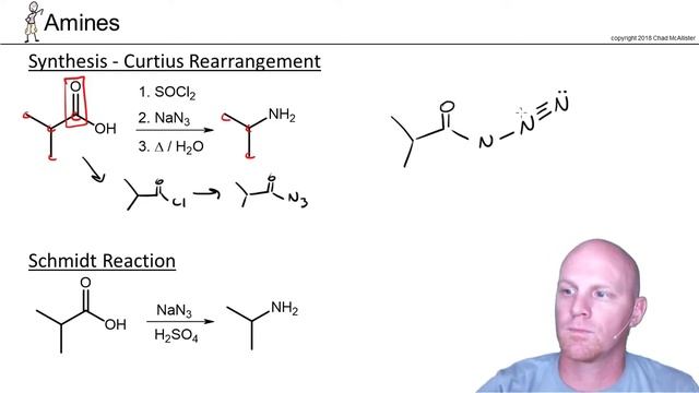 22.4c Synthesis of Amines Curtius Rearrangement and Schmidt Reaction смотреть онлайн