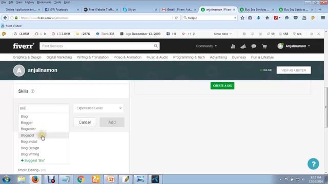 How to Create a Fiverr Account Part 02| how to sepup fiverr account part 02 смотреть онлайн
