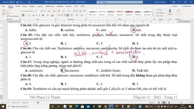 SỬA BÀI ÔN TẬP TỔNG ÔN CACOHIDRAT смотреть онлайн
