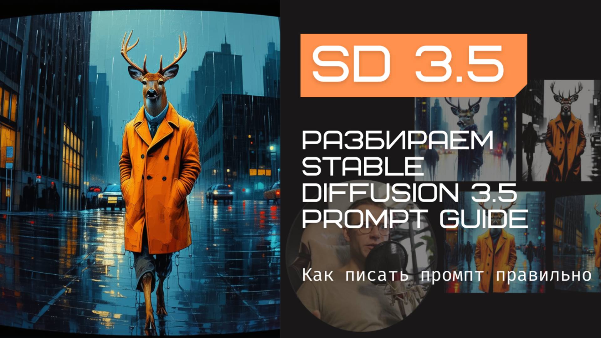 Как правильно писать промпт для Stable Diffusion 3.5? Разбираем гайд от Stability AI. #нейросети смотреть онлайн