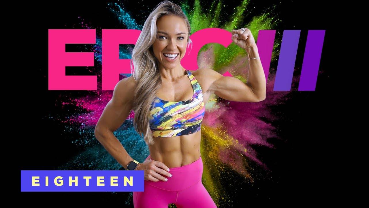 Caroline Girvan - ALL ARMS & ABS Workout - Bodyweight / Dumbbells | EPIC III Day 18