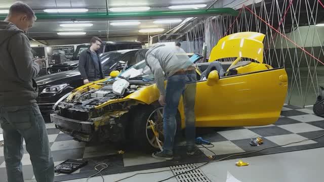 4G Mitsubishi Eclipse Spyder (Vinyl wrap TeckWrap Matte Metallic Hornet ) смотреть онлайн