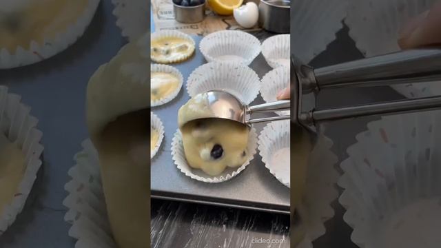 Черничные маффины с хрустящей крошкой