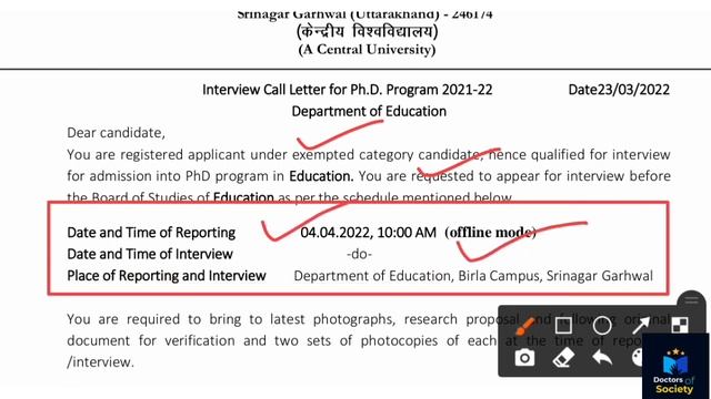 Interview call letter for PhD program 2021-22 ( defence strategic, education,law,yogic science) смотреть онлайн