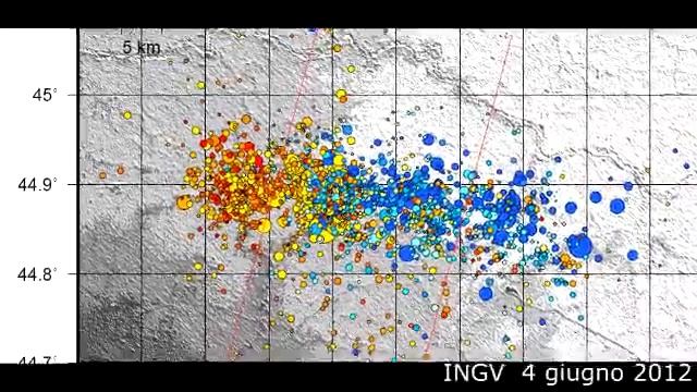 Sequenza sismica in Pianura Padana 2012: il terremoto di magnitudo 5.1 del 3 giugno смотреть онлайн