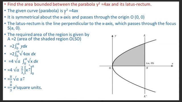 Integral Calculus- Areas of Curves given by Cartesian Equations in the plane смотреть онлайн