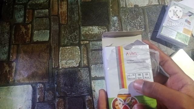 unboxing | VMS Deluxe Thermal 65×95 mm lamination pouch for adhar card & I'd card смотреть онлайн