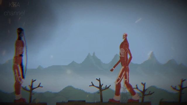 Attack on titan | Eren Colossal Titan VS Armin Colossal Titan in melon playground смотреть онлайн