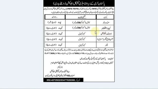 Pak Army Rachna Institute Of Technical Education Offering Free Short Courses смотреть онлайн