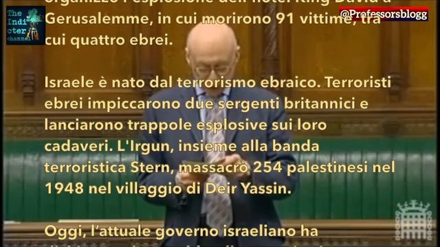 Grande discorso di Sir Gerald Kaufman (UK) che spiega l'essenza dell'azione di Israele in Palestina смотреть онлайн