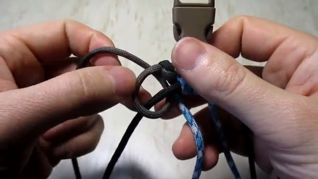 Широкий браслет из паракорда Змеиный Узел Водопад_ на фастексе(360P) смотреть онлайн