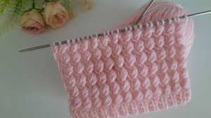 Замечательный объемный узор для шапки..