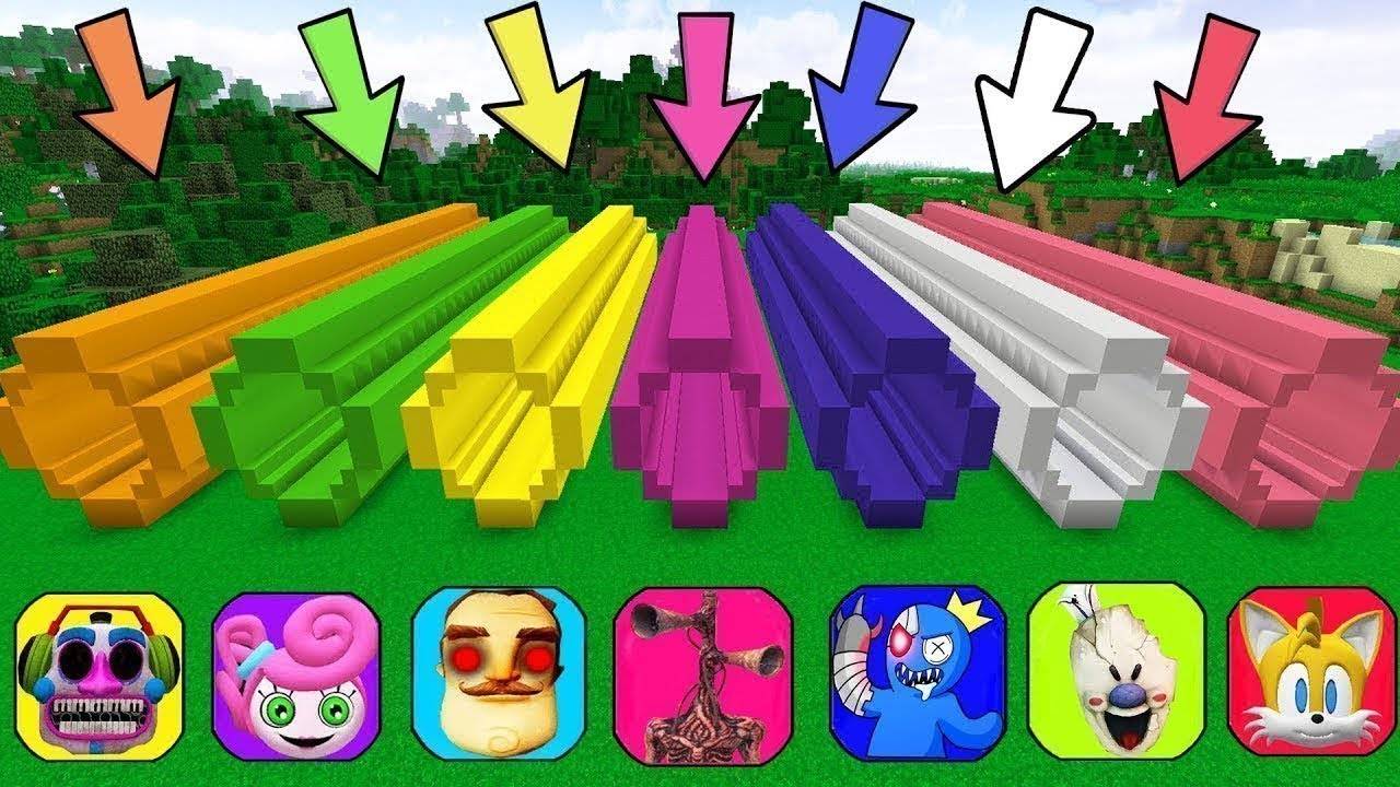 ВЫБЕРИ НОВЫЕ ТУННЕЛИ СИНИЙ РАДУЖНЫЙ ДРУГ МОРОЖЕНЩИК МАМА ХАГГИ ВАГГИ SCP В МАЙНКРАФТ смотреть онлайн