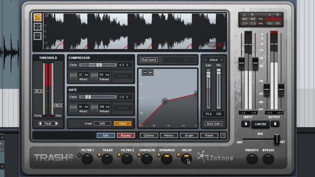 iZotope Trash 2 - Deriving effects from a drum loop смотреть онлайн