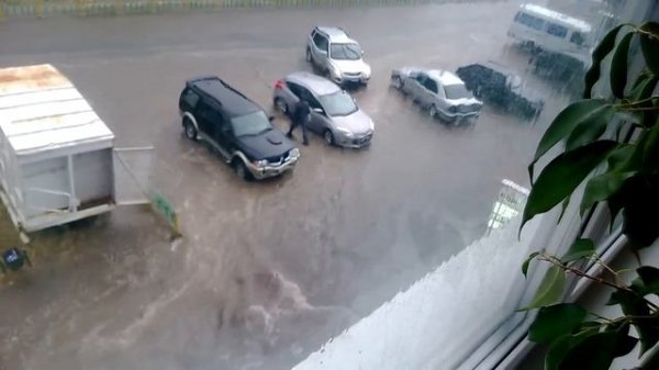 Зарождающийся потоп в Ноябрьске 1