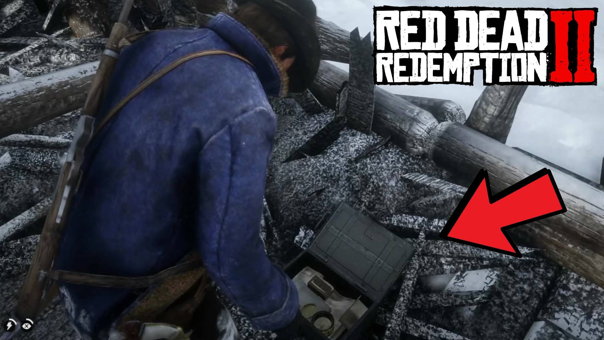 RDR2 - СЕЙФ и ЧИТ-КОД в сгоревшем доме на ранчо Адлеров смотреть онлайн