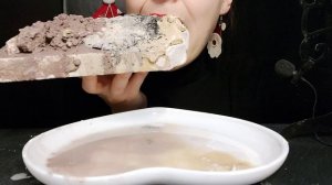 АСМР ~ Глыба Белой горы в шоколаде. ASMR ~ White Mountain Lump in chocolate fillings