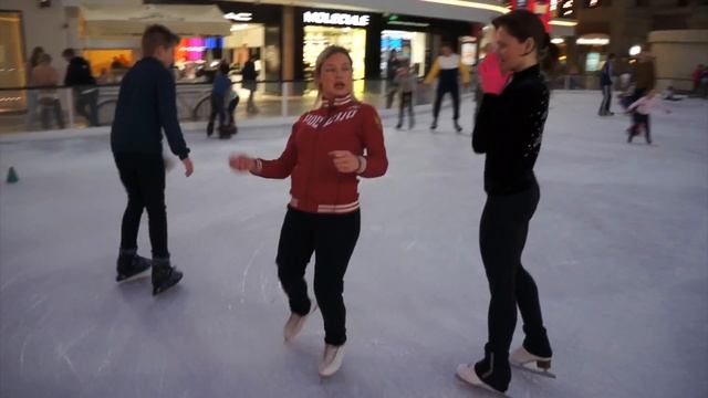 Тренировка по фигурному катанию с подписчицей нашего канала. смотреть онлайн