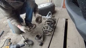 ЗАМЕНА ПЕРЕДНИХ ПРУЖИН И АМОРТИЗАТОРОВ KIA SPORTAGE СВОИМИ РУКАМИ