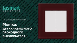 Двухклавишный проходной выключатель. Подключение