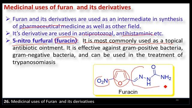 Lecture 26: Medicinal use of Furan, Pharma. Org. Chem. iii BP40T смотреть онлайн