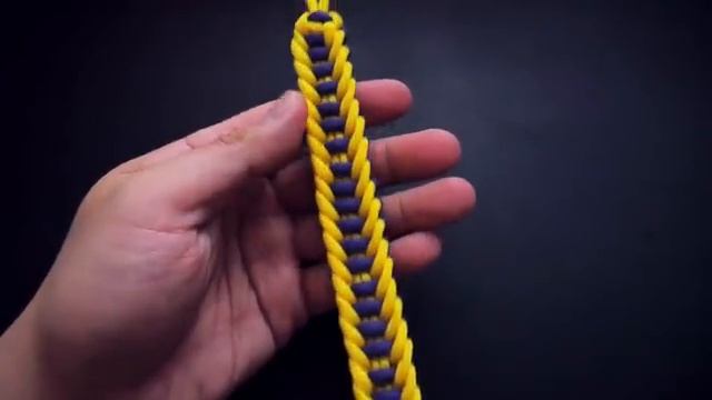 How To Make An L.A. Lakers Jagged Ladder Paracord Bracelet Tutorial(360P)