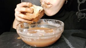 АСМР ~  Мега Глыба Крем-Брюле в шоколаде  ASMR ~  Mega Lump Cream - Brulee in Chocolate