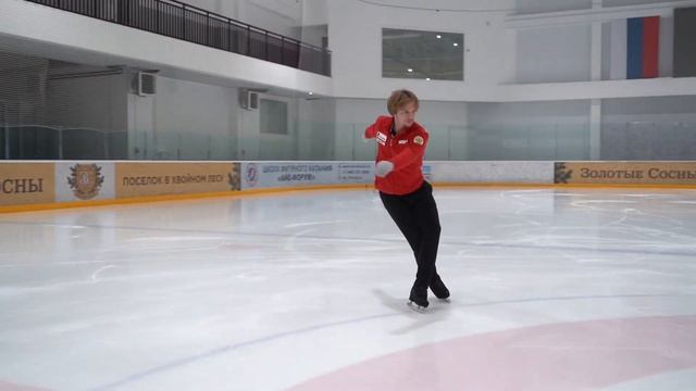 Прыжки в фигурном катании - Разучиваем Риттбергер с Сергеем Вороновым смотреть онлайн