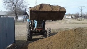 Погрузка ПГС на мтз-82