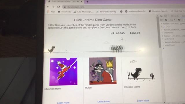 Chrome Dino game World Record! смотреть онлайн