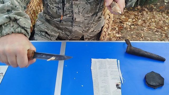 Небольшой якутский нож из 9хф смотреть онлайн