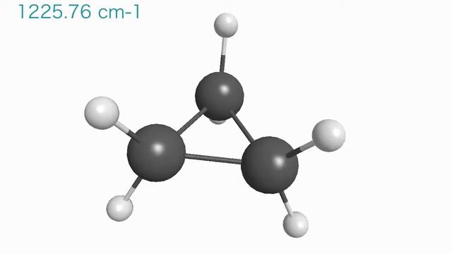 Vibration of a cyclopropane molecule смотреть онлайн