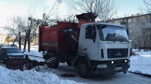 Мусоровоз МК-3454-03 на шасси МАЗ-5340B2 (В 893 ВС 122) / Garbage truck MAZ-5340.