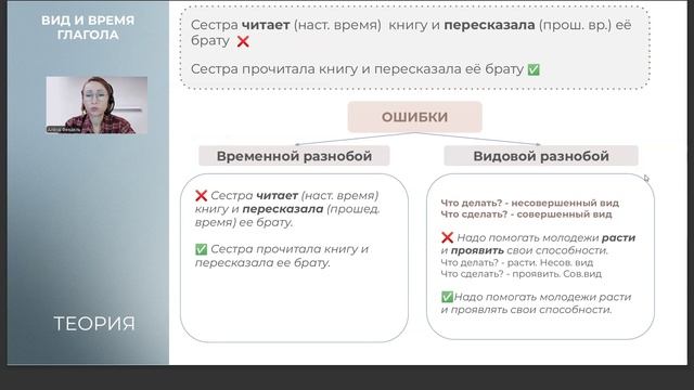 Задание 8. Вид и время глаголов смотреть онлайн