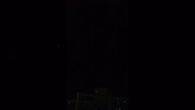 ISS on evening sky near Moscow. смотреть онлайн