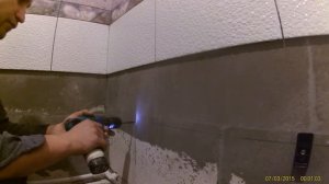 Установка угловой ванны