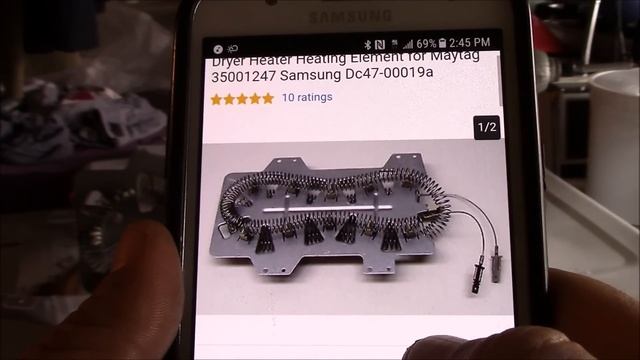 Como Arreglar Secadora Samsung Que No Calienta | Elemento Calentador Defectuoso смотреть онлайн