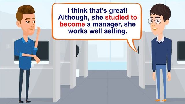 18 Gerunds and infinitives conversation (At work) -