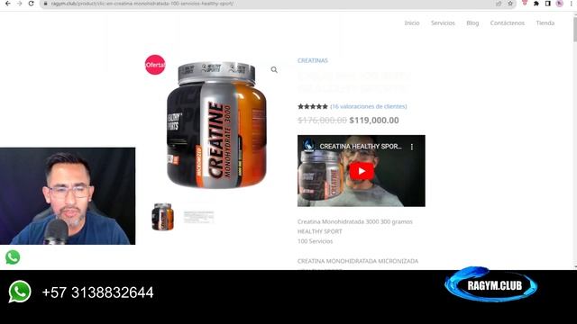 HEALLTHY SPORTS CREATINA 3000 🔥 смотреть онлайн