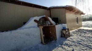 Иглу из снега своими руками. Мечта детства реализована.